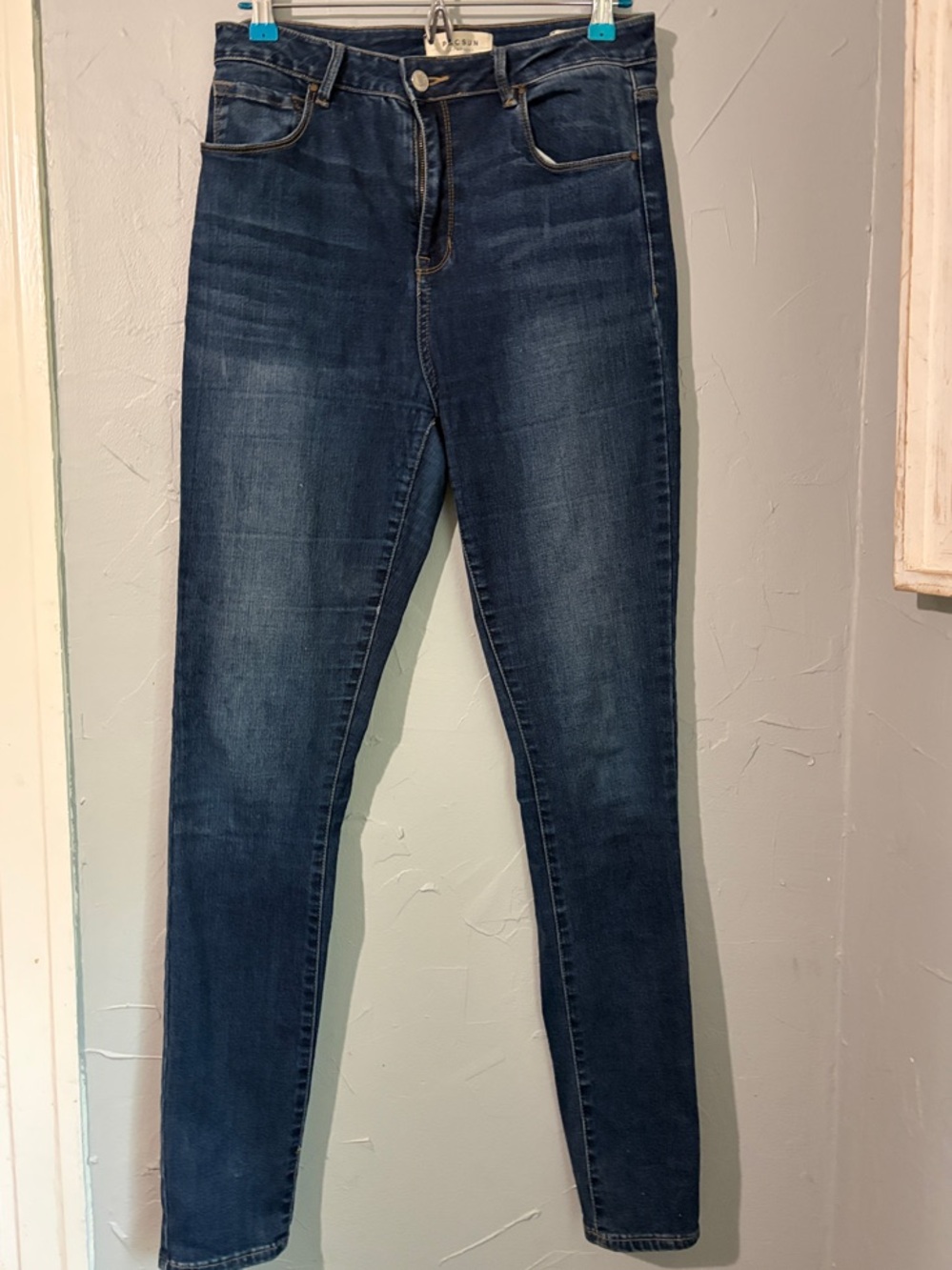PacSun Dark Blue super High-Rise Skinny Jeans